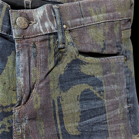 Citizens Of Humanity Avedon Printed Skinny Jeans In Beowolf Size 27 - Picture 3 of 11
